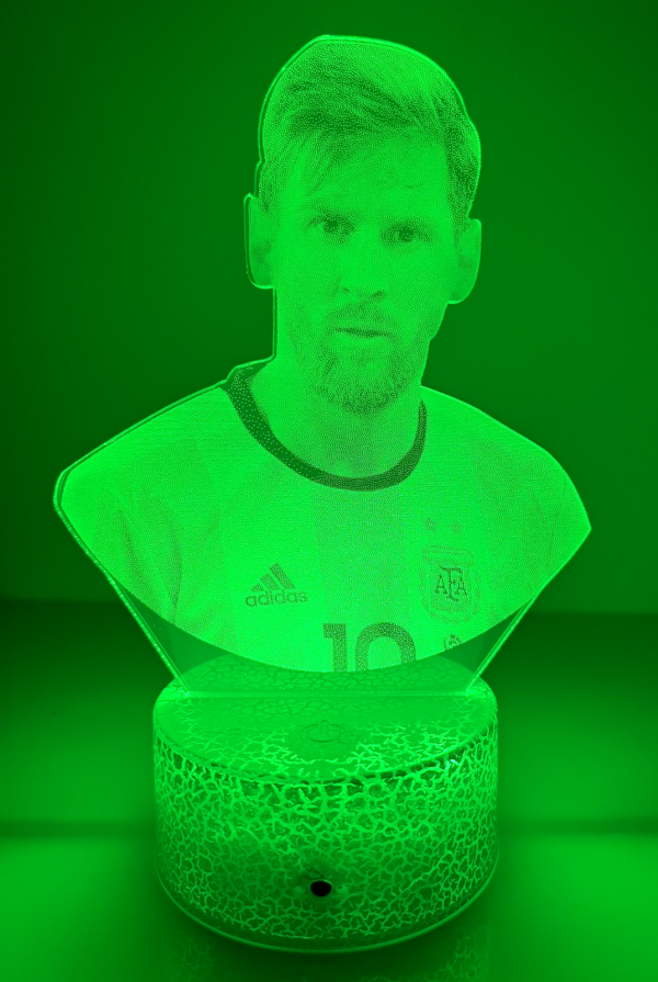 Messi Soccer Night Light Sport for children, 3D Lamp, 16 colors - Image 4