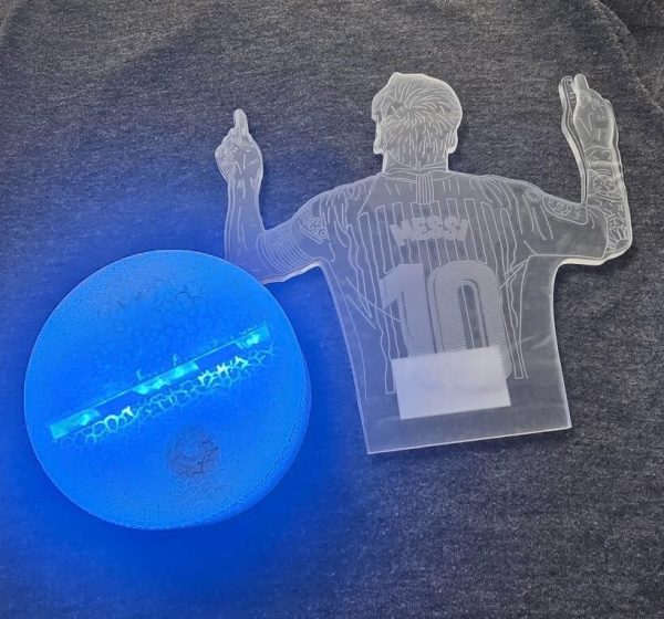 Messi Soccer Night Light Sport for children, 3D Lamp, 16 colors - Image 2
