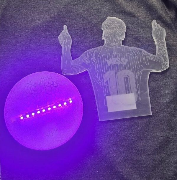 Messi Soccer Night Light Sport for children, 3D Lamp, 16 colors - Image 3