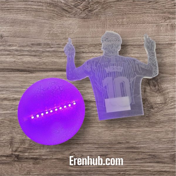 Messi Soccer Night Light Sport for children, 3D Lamp, 16 colors - Image 5