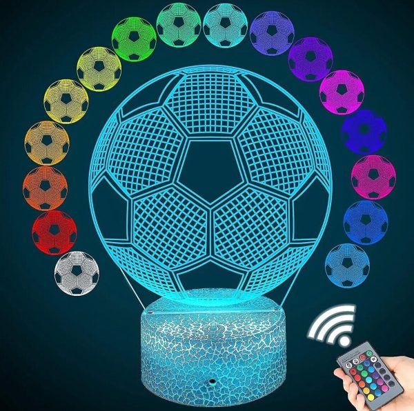 Messi Soccer Night Light Sport for children, 3D Lamp, 16 colors - Image 10