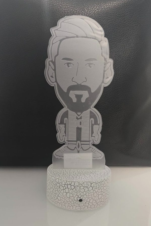Messi Soccer Night Light Sport for children, 3D Lamp, 16 colors - Image 2