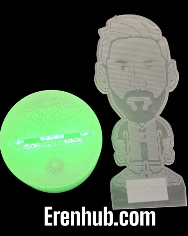 Messi Soccer Night Light Sport for children, 3D Lamp, 16 colors - Image 5