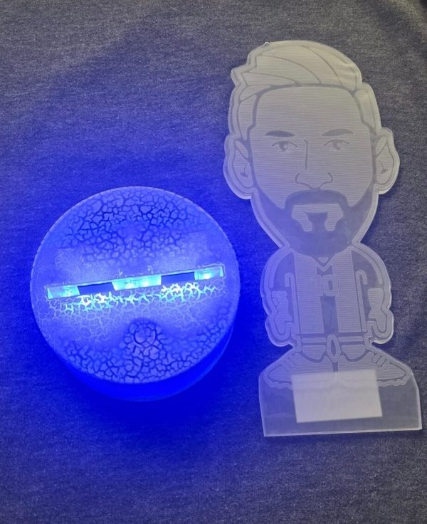 Messi Soccer Night Light Sport for children, 3D Lamp, 16 colors - Image 6