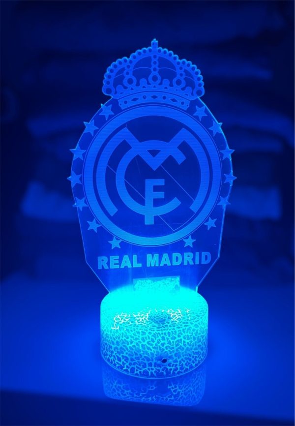 Real Madrid Soccer Night Light Sport for children, 3D Lamp, 16 colors - Image 4