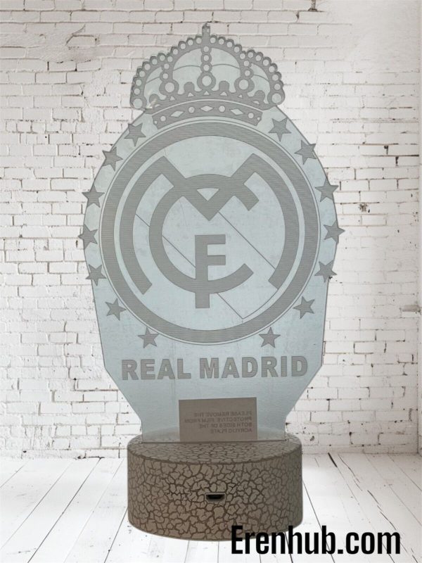 Real Madrid Soccer Night Light Sport for children, 3D Lamp, 16 colors - Image 7