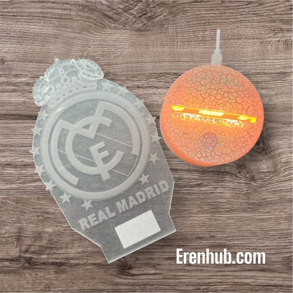 Real Madrid Soccer Night Light Sport for children, 3D Lamp, 16 colors - Image 8
