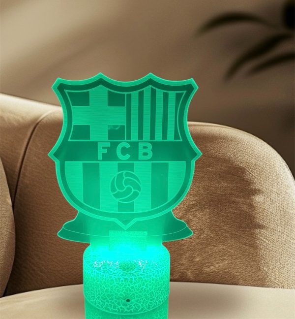Barcelona Soccer Night Light Sport for children, 3D Lamp, 16 colors - Image 2