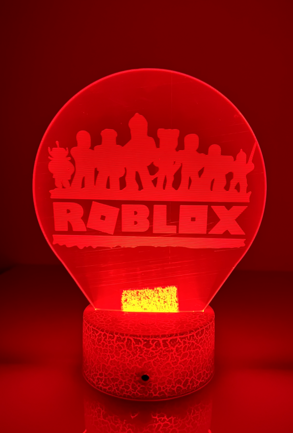 3D Decorative Lamp, Roblox Game Night Light,for the bedside table, 16 colors - Image 2