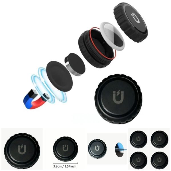 Magnetic AirTag Holder Pack 4, Waterproof Sealed Design, Compatible with AirTag - Image 3