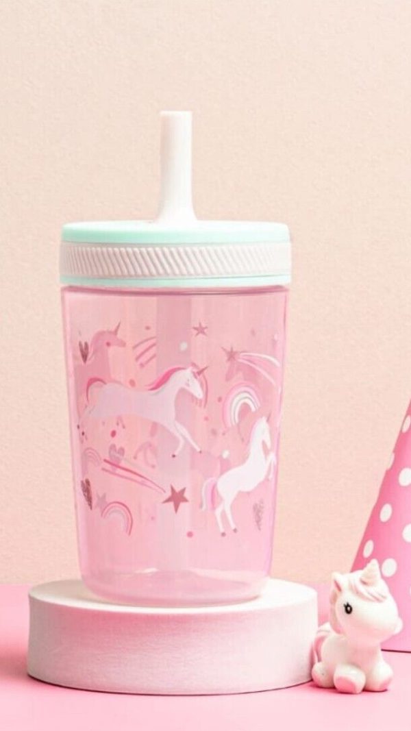 Zak!  Kids Water Bottle Unicorns 15oz - Image 3