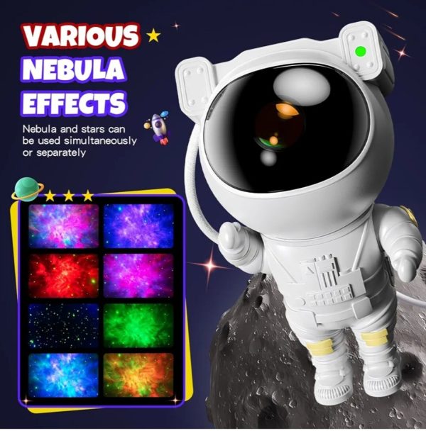 Astronaut Space Projector Galaxy Star Night Light, LED Lamp w/ timer & Remote. - Image 2