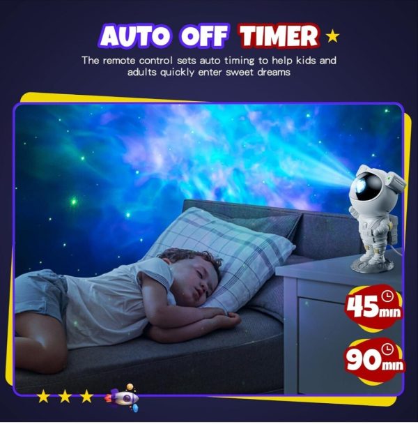 Astronaut Space Projector Galaxy Star Night Light, LED Lamp w/ timer & Remote. - Image 3