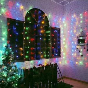 Hot Sell Waterfall Curtain Led Fairy String Light Garland Water Flow Meteor Show