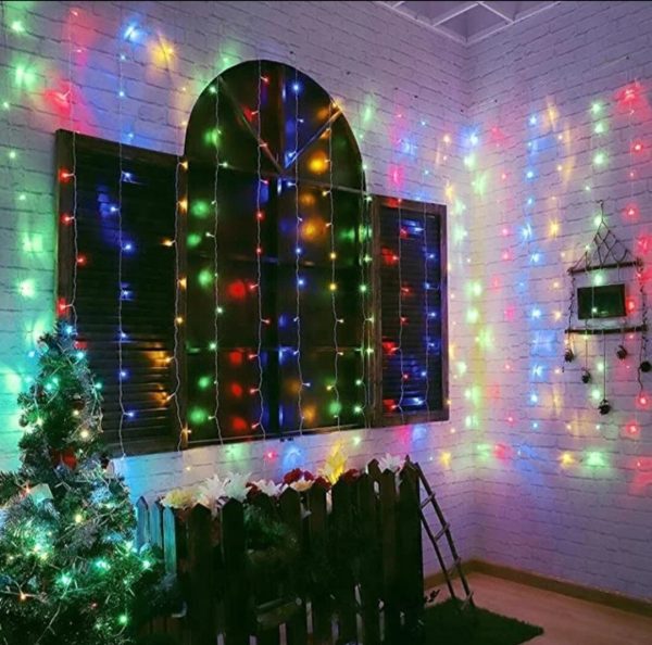 Hot Sell Waterfall Curtain Led Fairy String Light Garland Water Flow Meteor Show