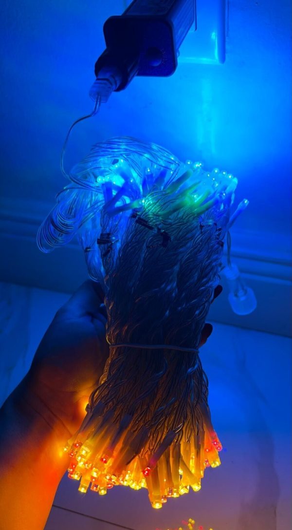 Hot Sell Waterfall Curtain Led Fairy String Light Garland Water Flow Meteor Show - Image 5